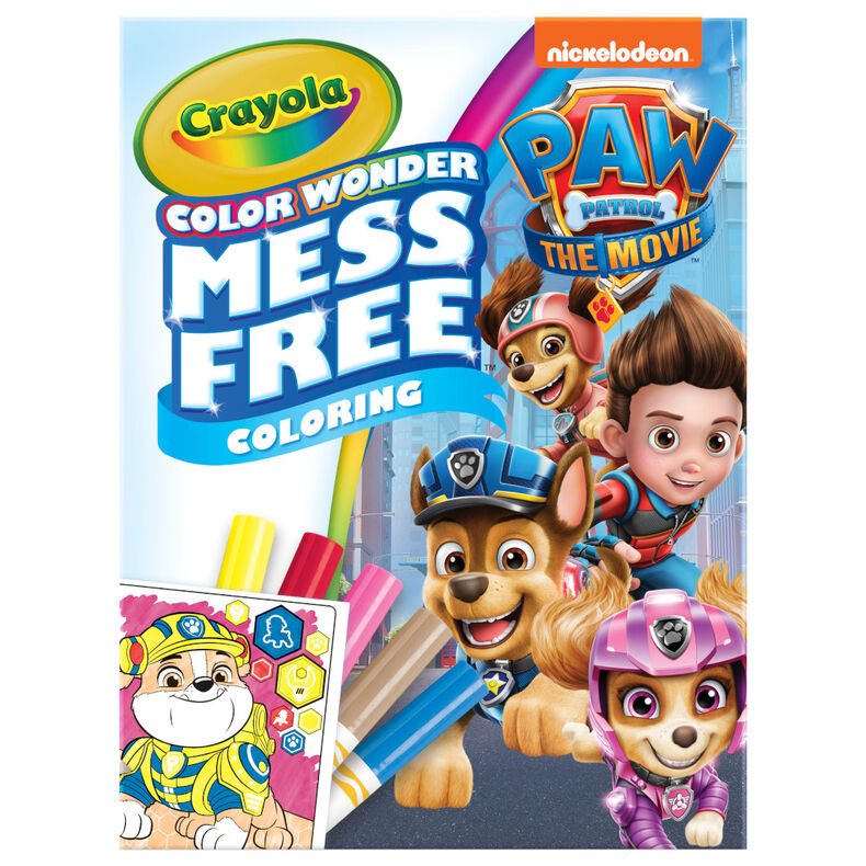 Color Wonder Mess Free Paw Patrol Movie Coloring Pages & Markers